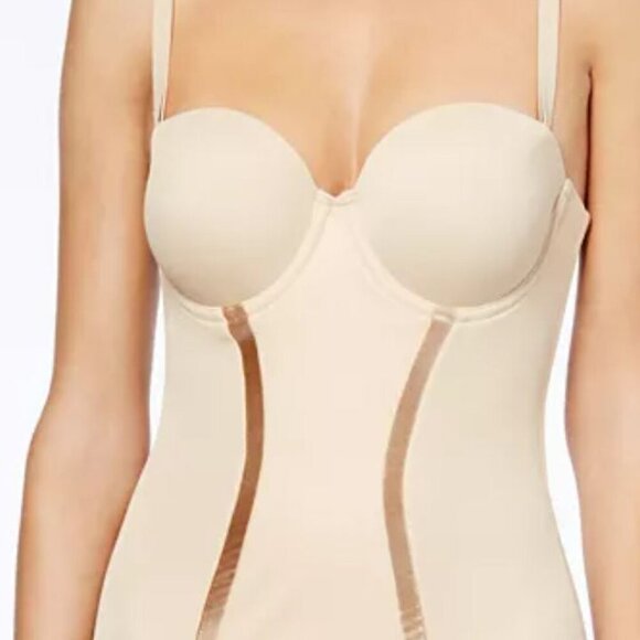 Maidenform Women's Firm Control Strapless Convertible Full Slip 38D New - Picture 2 of 9